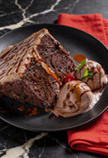 Chocolate Fudge Cake with Ice Cream