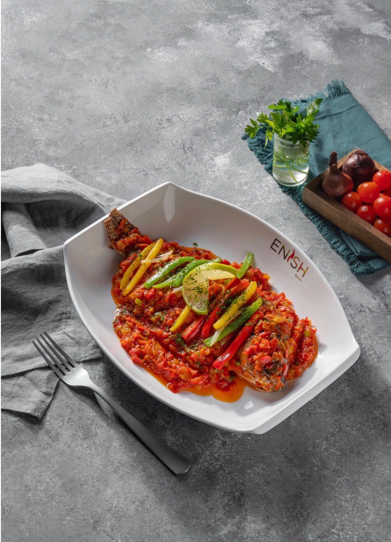 Garnished Steamed Fish